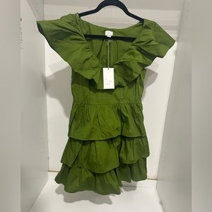 A new day green ruffle dress